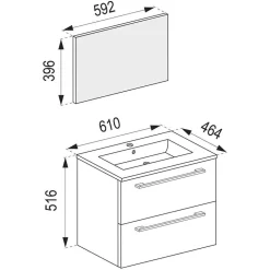 Best Waschplatz Set Fabrizio Badmöbel Sets