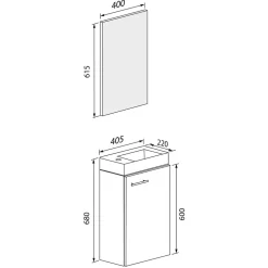 Waschplatz Set Gäste WC Luenza*Pharao24 Sale