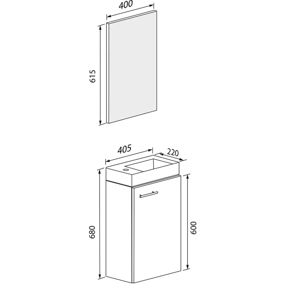 Waschplatz Set Gäste WC Luenza*Pharao24 Sale
