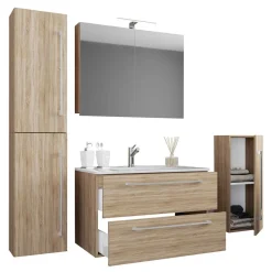 Discount Waschplatz Set mit Becken Estranon Badmöbel Sets