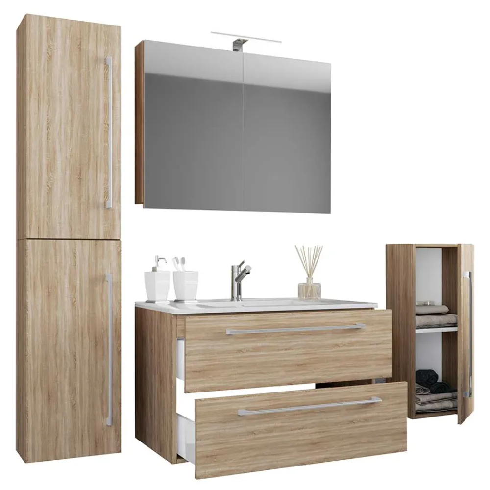 Discount Waschplatz Set mit Becken Estranon Badmöbel Sets