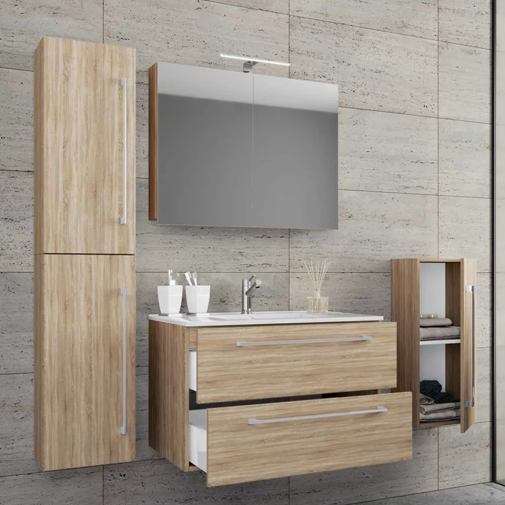 Discount Waschplatz Set mit Becken Estranon Badmöbel Sets