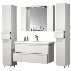 Waschplatz Set mit Spiegelschrank Valtte*Pharao24 Online