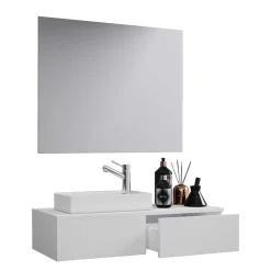 Waschplatz Set modern weiß Sevila*Pharao24 Hot