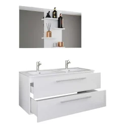 Waschplatz Set weiß 2 Personen Dango*Pharao24 Discount