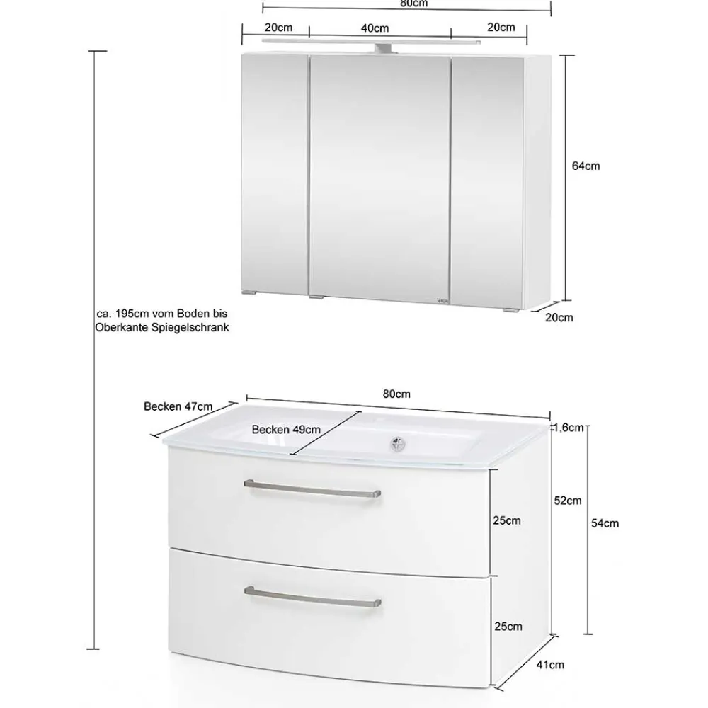 New Waschraum Set Isdrina Badmöbel Sets