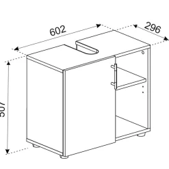 Discount Waschschrank Litora Waschbeckenunterschränke|Bad Unterschränke