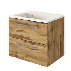 New Waschtisch und LED Spiegelschrank Dolveran Badmöbel Sets