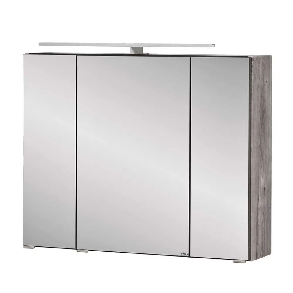 Discount Waschtisch und Spiegelschrank Isdrina Badmöbel Sets