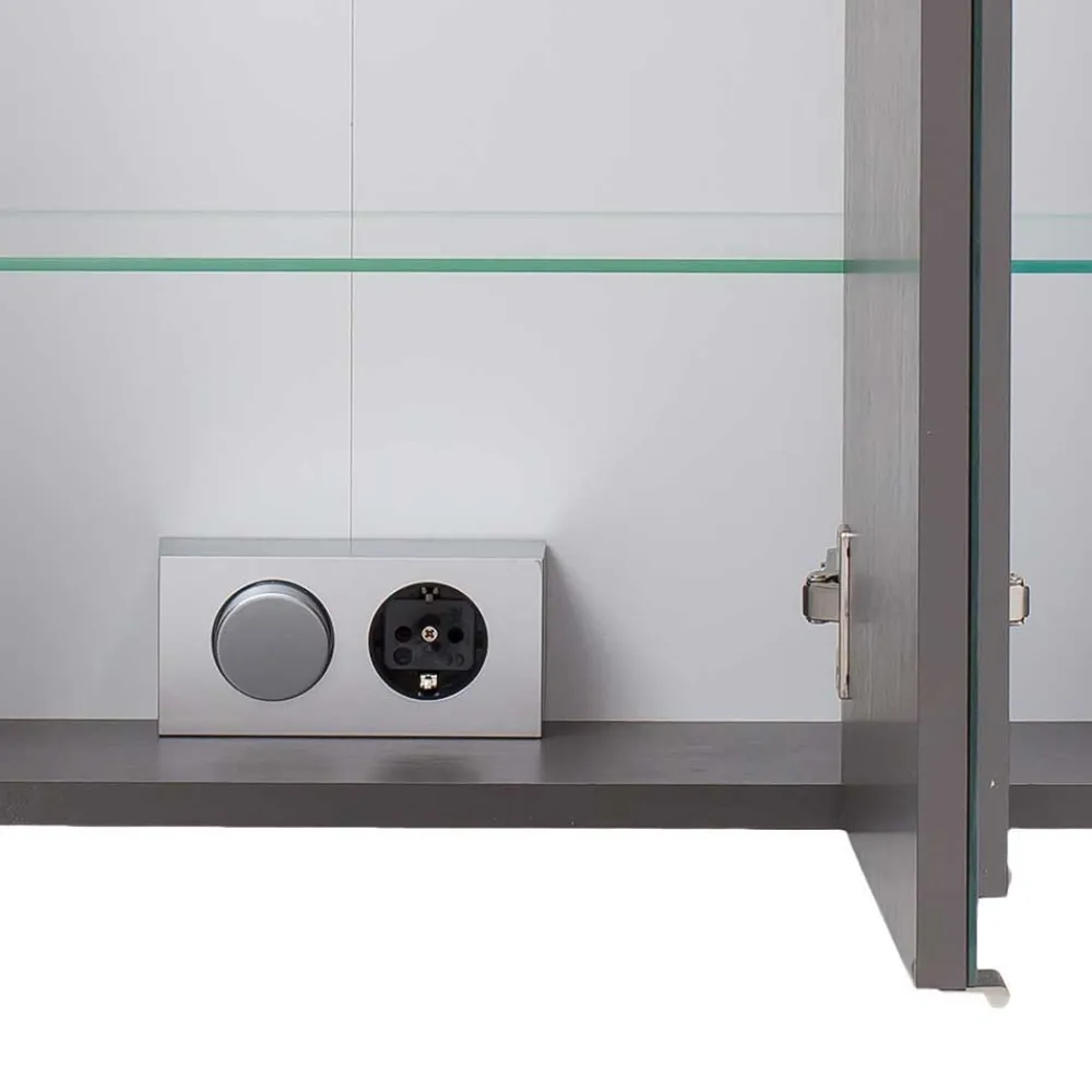 Discount Waschtisch und Spiegelschrank Isdrina Badmöbel Sets