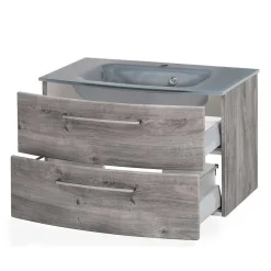 Discount Waschtisch und Spiegelschrank Isdrina Badmöbel Sets