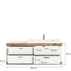 New Waschtischkonsole hängend Liss Waschbeckenunterschränke