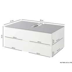 Online Waschtischkonsole Raliasco Waschbeckenunterschränke|Bad Hängeschränke