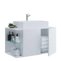 Hot Waschtischschrank mit Becken Pseidoca Waschbeckenunterschränke|Bad Unterschränke