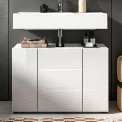 Outlet Waschtischunterschrank Adeass Badezimmerschränke|Waschbeckenunterschränke