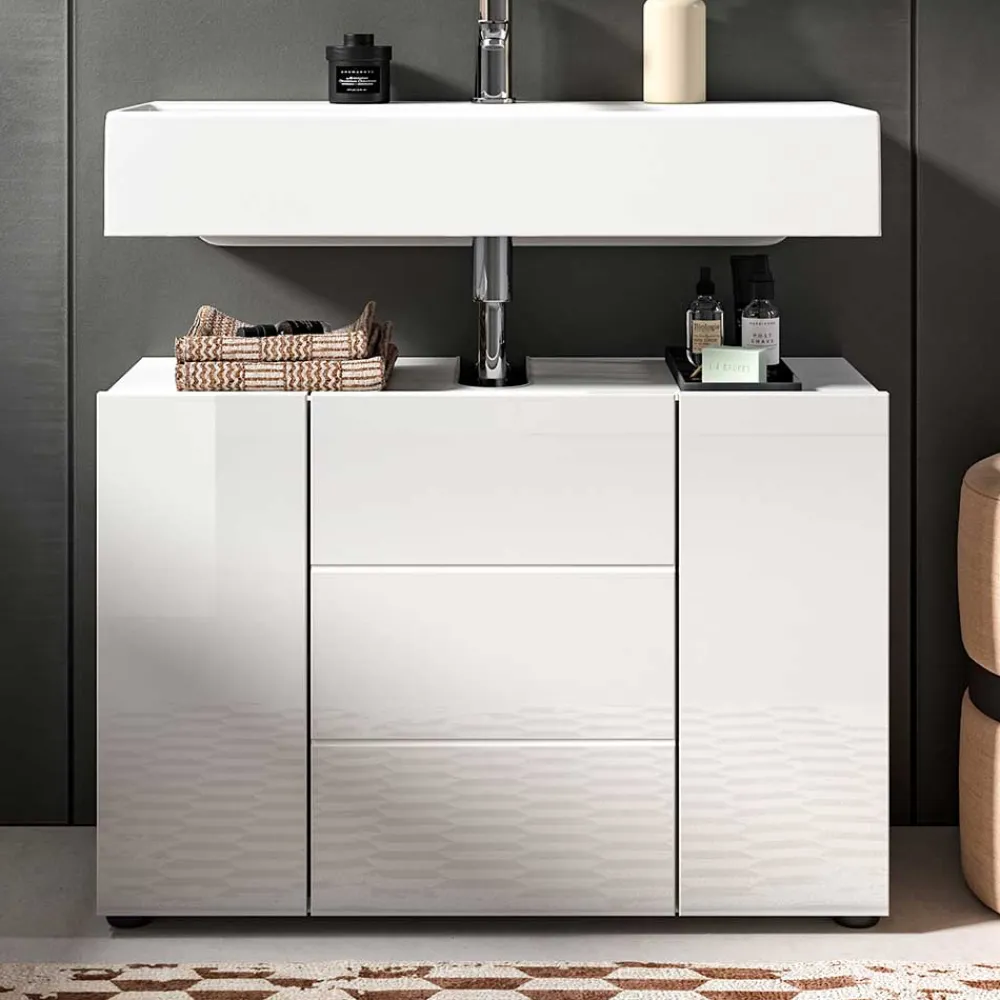 Outlet Waschtischunterschrank Adeass Badezimmerschränke|Waschbeckenunterschränke