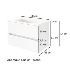 Waschtischunterschrank Curdinan*Pharao24