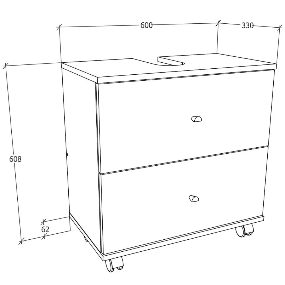 Waschtischunterschrank Osmin Waschbeckenunterschränke|Bad Unterschränke