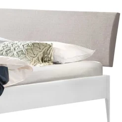 Weiß lackiertes Bett Lagon Doppelbetten|Massivholzbetten