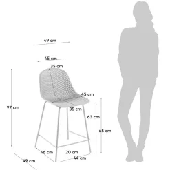 Weiße Barhocker Raidow*Pharao24 Hot