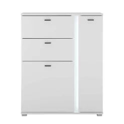 Discount Weiße Design Wohnwand Constantin Moderne Wohnwände|Wohnwand 250 Cm