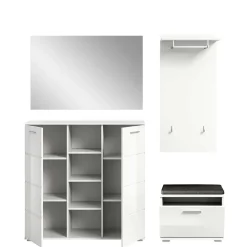 Clearance Weiße Garderobe Ampiano Garderobensets