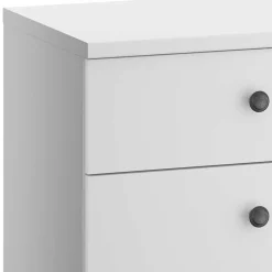 Outlet Weiße Hochkommode Tudana Hochkommoden