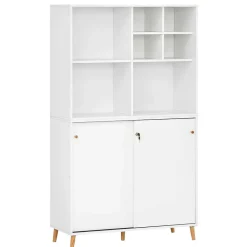 Weißer Aktenordnerschrank Palencial*Pharao24 Sale