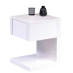 Discount Weißer Beistelltisch Anuta Telefontische