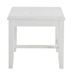 Discount Weißer Holzhocker Mures Hocker|Sitzhocker