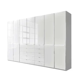 Outlet Weißer Kleiderschrank Bean Drehtürenschränke