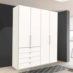 Clearance Weißer Kleiderschrank Emiliano Jugendkleiderschrank