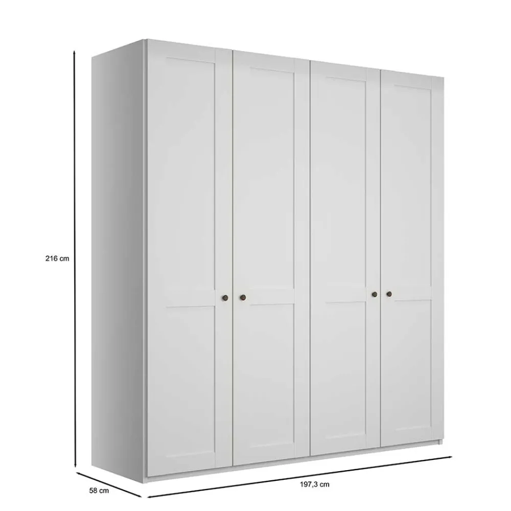 Weißer Schlafzimmerschrank Tudana*Pharao24 Discount