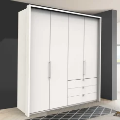 Weißer Schlaufraumschrank Emiliano Jugendkleiderschrank