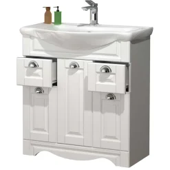 Weißer Waschbeckenschrank Exmadura*Pharao24 Hot