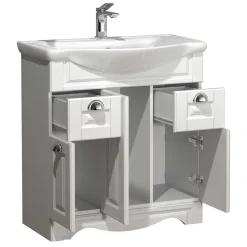 Weißer Waschbeckenschrank Exmadura*Pharao24 Hot