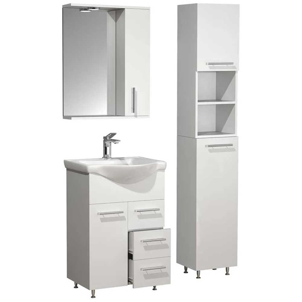 Weißes Bad Waschplatz Set Pididos*Pharao24 Best