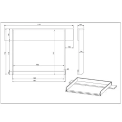 Hot Wickelkommode Lolica Kinder Kinderkommoden