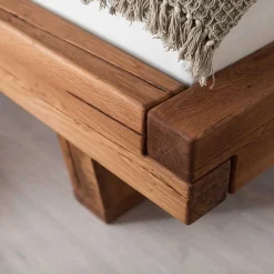 Wildeiche Balkenbett Cows*Pharao24 Hot