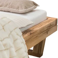 Wildeiche Balkenbett Cows*Pharao24 Hot