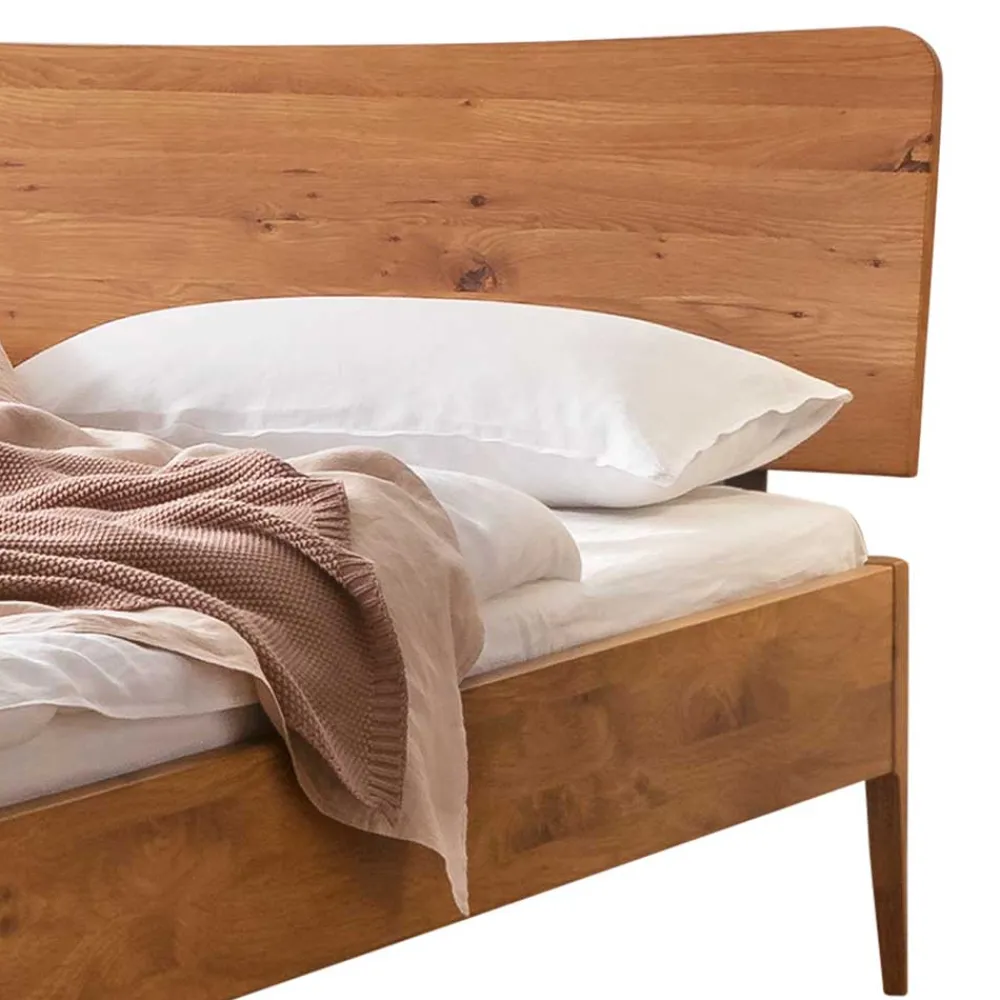 Wildeiche Bett geölt Lepura*Pharao24 Outlet