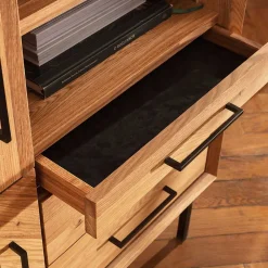 Wildeiche Dielen Kommode Yalley*Pharao24 Sale