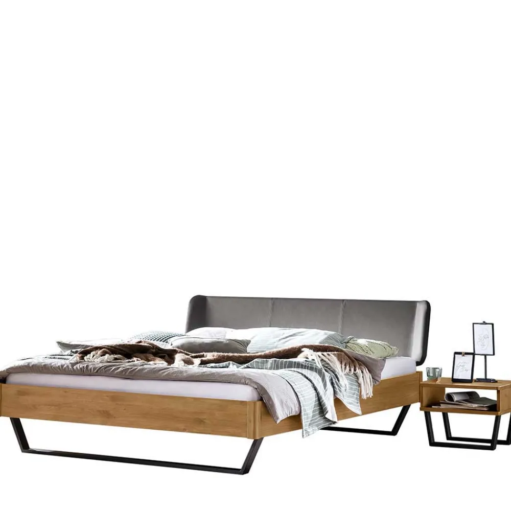 Wildeiche Doppelbett Bella Doppelbetten|Massivholzbetten