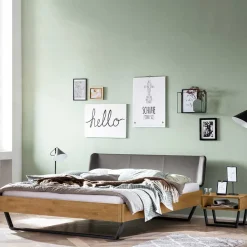 Wildeiche Doppelbett Bella Doppelbetten|Massivholzbetten