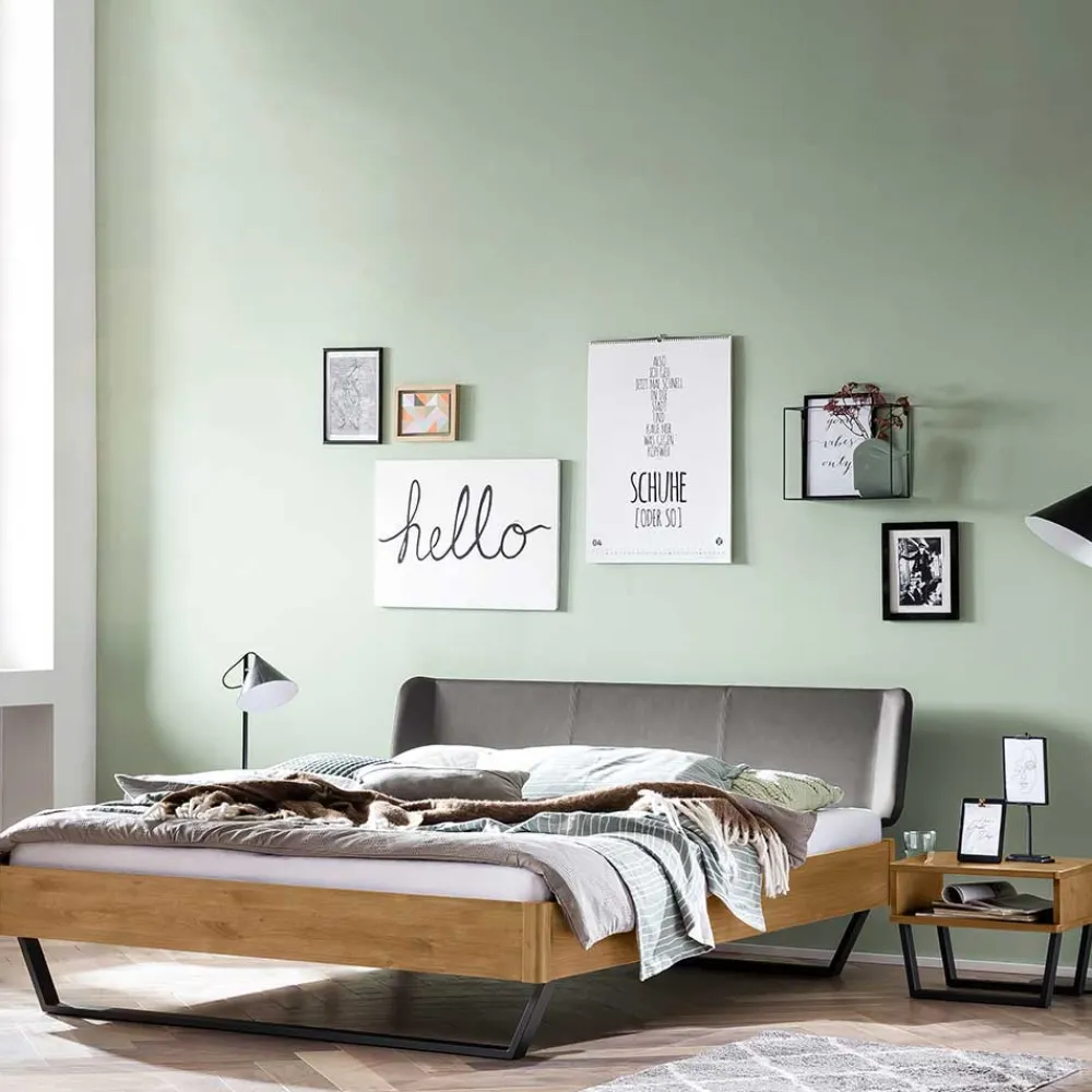 Wildeiche Doppelbett Bella Doppelbetten|Massivholzbetten