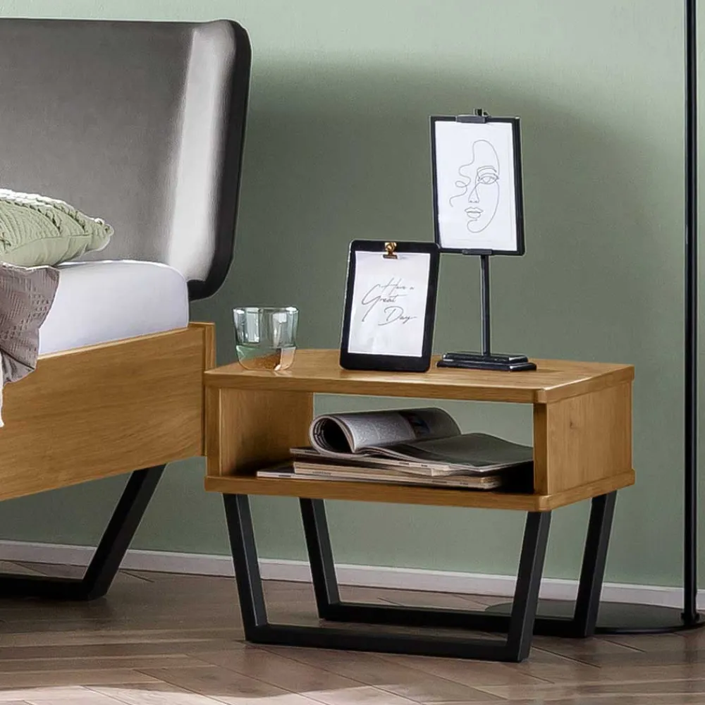 Wildeiche Doppelbett Bella Doppelbetten|Massivholzbetten