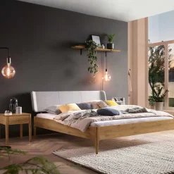 Wildeiche Doppelbett Lannla*Pharao24 Sale