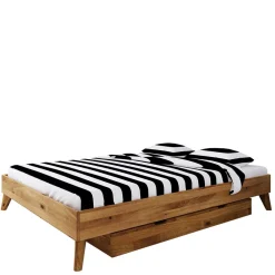 Wildeiche Einzelbett Vinial Einzelbetten