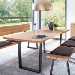 Wildeiche Esszimmertisch Flacon*Pharao24 Online