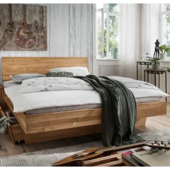 Online Wildeiche Holzbett Spaniav Funktionsbetten|Schubkastenbetten